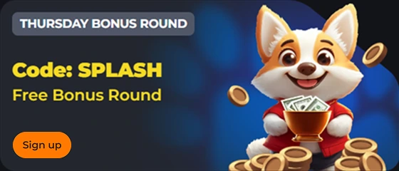 Thursday bonus round with promo code SPLASH