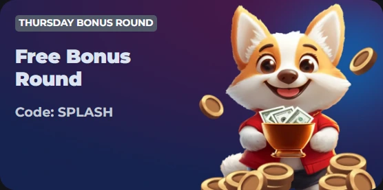 Free bonus round on Thursday with code SPLASH